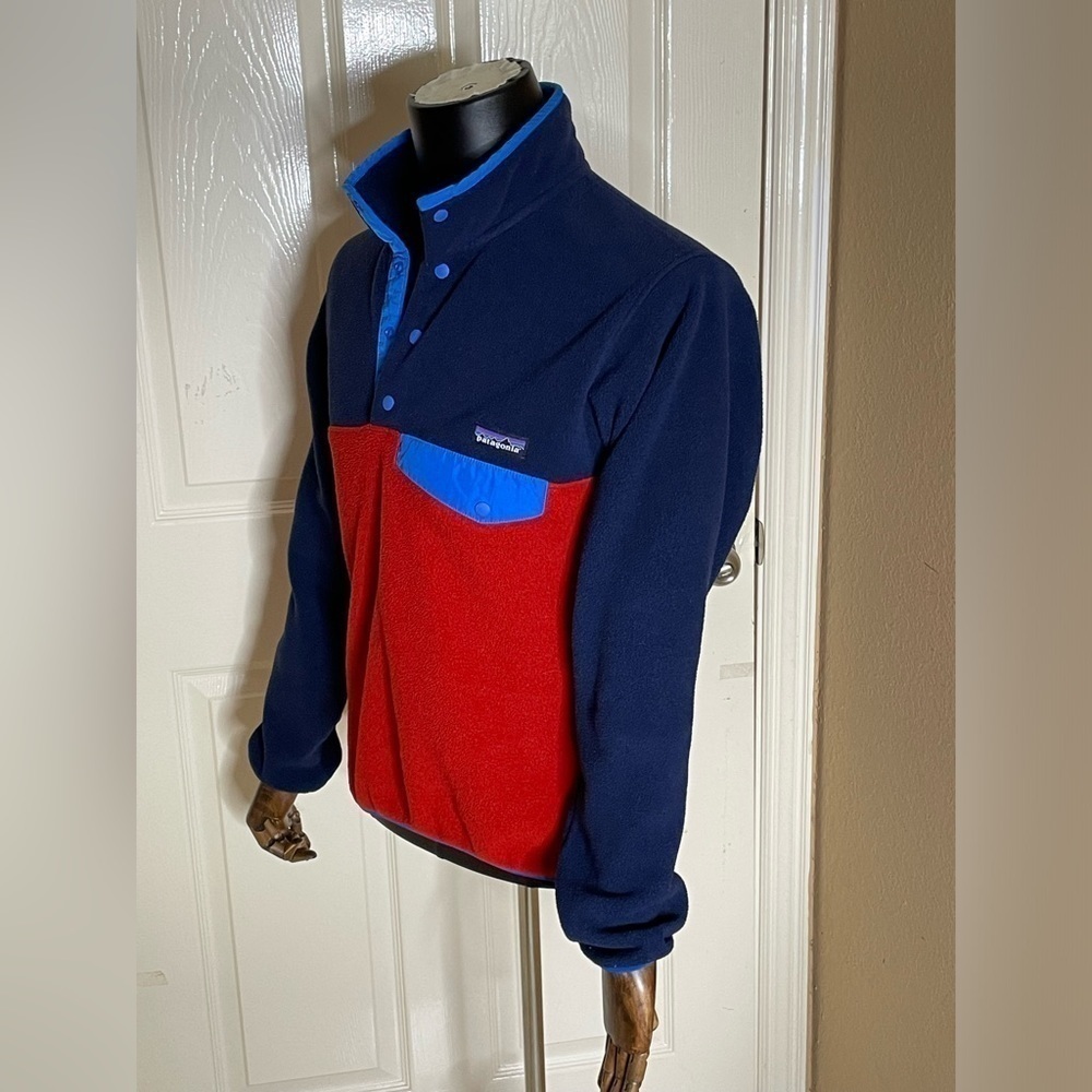 Patagonia Lightweight Synchilla Snap-T Fleece Pullover Color Block Sweater XS - Picture 2 of 10